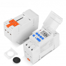 Electronic Weekly 7 Days Programmable Digital Industrial Time Switch Relay Timer Control AC 220V 16A Din Rail Mount