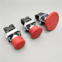 XB2-BS542 30mm 40mm 60mm NC N/C Red Mushroom Emergency Stop Push Button Switch 600V 10A