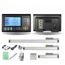 19 Language 3 Axis LCD DRO SET 2 Axis LCD DRO SET HXX Digital Readout and 50-1000mm Linear Scale Encoder Ruler for Lathe Milling