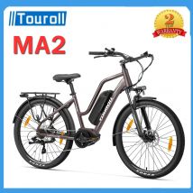 Rower elektryczny Touroll MA2, silnik centralny 250W, bateria 36V 13Ah, opona 27,5”, prędkość maksymalna 25 km/h, zasięg maksymalny 100 km, hamulce hydrauliczne tarczowe.