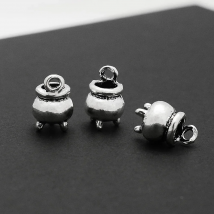 20pcs/Lot--12x9mm Cauldron Pendants Antique Silver Plated Witch Halloween Charms DIY Supplies Jewelry Making Finding Accessories