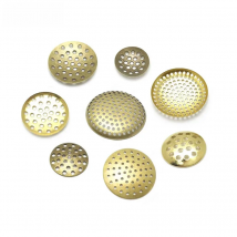 30PCS 12MM~29.5MM Antique Bronze Brass More Hole Round Disk Can fit Trays Bezels Base Settings Diy Jewelry Findings Accessories