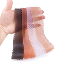 Silicon Wig Headband Silicone Non-Slip Wig Grip Hair Fix Grip Band For Lace Wigs And Sport Soft Transparent Brown L M Fix Band