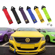 2 Inch 28*5cm Car Modified Trailer Towing Belt Trend Trailer Rope High Strength Nylon Rope Universal Auto Tuning with screw nut