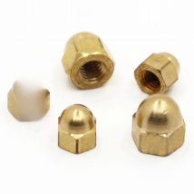 M3 M4 M5 M6 M8 M10 M12 Brass Cap Hex Nuts Decorative Dome Head Cover Semicircle Acorn Nut DIN1587