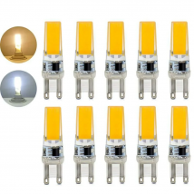 10pcs G9 Mini LED Lampada COB 5W LED Lights Silicone Crystal Lamps 220V Chandelier Crystal Light Warm Cool White Bulb