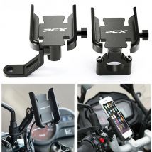 With Logo PCX For HONDA PCX150 PCX125 125 150 Newest Motorcycle CNC Accessories Handlebar Mirror Mobile Phone GPS Stand Bracket