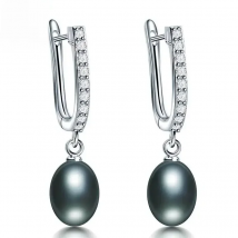 HENGSHENG 7-8mm Natural Freshwater Pearl Earrings for Women Jewelry Bohemian Drop Earrings for Wedding / Party / Daily