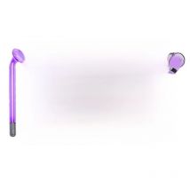 Replacement Red Purple Electrodes for High Frequency Glass Tube Facial Body Wand Skin Care Ance Spot Wrinkle Removal Spa Beauty
