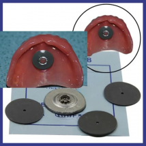 Dental suction cup denture plate retention with 1 set of dental material full denture or acrylic denture