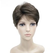 StrongBeauty Short Straight Wigs Synthetic Women/Men Wig Heat Resistant Hair