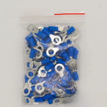 RV2-6 Blue Ring insulated terminal Cable Wire Connector 100PCS/Pack suit 1.5-2.5mm Electrical Crimp Terminal RV2.5-6 RV