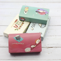 12PCS Sushi Box Take Out Packaging Fast Food Disposable Paper Packing Boxes Sushi Restaurant Food DIY Home Party Oil-proof