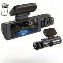 1080P WIFI Dual camera Dash Cam for cars,Front And Inside,car camera with IR Night Vision,Loop Recording,wide angle Car DVR Came