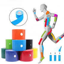 5 Size Waterproof Kinesiology Athletic Tape Bandage Sports Knee Protector Recovery Strapping Gym Tennis Muscle Pain Relief