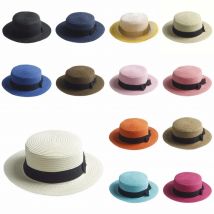 Mistdawn Fashion Women Men Summer Straw Boater Hat Boonie Hats Beach Sunhat Bowler Caps