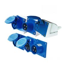 1pc 32A 3 pole connector Industrial male&female sockets SF-123/SF-323/SF-423/SF-523/SF-623/SF-123L waterproof IP44 220-240V~2P+E