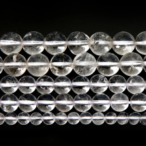 White Cracked Crystals Clear Quartz Loose Beads Frizzling Rock Popcorn Stone 15" Strand 6 8 10 12 MM Pick Size Q5