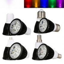 Dimmable LED Lampada 9W 12W 15W GU10 MR16 GU5.3 E27 E14 LED Bulb 110V 220V 12V  Led Spotlight Red Blue Green Yellow LED Lamp