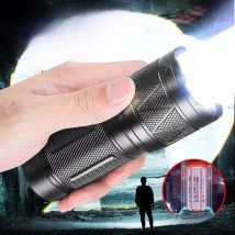 2025 Upgrade Powerful Led Flashlights 7800mAh USB-C Rechargeable Flashlights High Power Zoom Torch Long Range Tactical Lantren