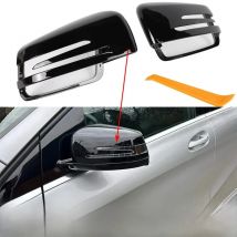 Black Rear View Mirror Cap for Mercedes-Benz W176 W246 W212 W204 C117 W221 C218 a B C E S CLA GLA GLK Class Auto Acces