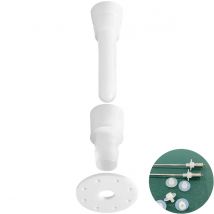 Vaser Lipo Skin Cover with 3 Components Base, Plate, and Cap Made of Silicone Multiple Diameters White