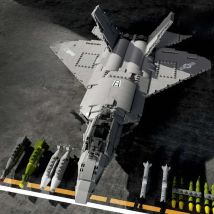 Aircraft Series F22 Fighter Building Blocks Model Famous WWII Military Airplanes MOC Bricks Sets Boys Toys Gifts For Childrens
