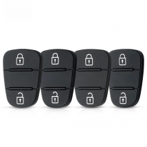 Dandkey Replacement Rubber Button Pad For Hyundai Solaris l10 l20 l30 Kia K2 K5 PRIDE BONgo RNY PORTER Flip Remote Car Key Shell