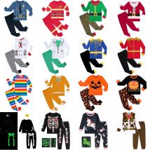 Kids Pajamas Set Boys Pajama Boy Pyjamas Child Doctor Chef Sleepwear Toddler Girl Unicorn PJS Prince Cowboy Halloween Pijamas