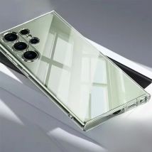 Simple Phone Case for Samsung S24 S23 S22 S21 Plus S25Ultra Clear Case for S23 S21 FE Transparent Soft TPU Protective Cover