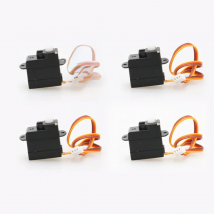 4PCS 2g Digital Nano Servo DIY Mini Fixed Wing Steering Gear 90 Degree JST 1.0mm 1.25mm Dupont for RC Aircraft Drone DIY Parts