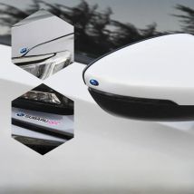 1Set/4Pcs Car Emblem Stickers Rearview Mirror Wiper Decals Accessories For Subaru STI Forester Impreza Legacy Outback XV BRZ WRX
