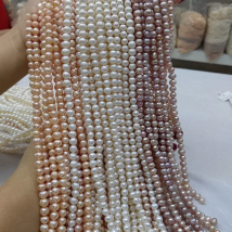 Natural Freshwater Pearl Beads High Quality 36cm Punch Round Loose Pearls Bead for DIY Women Necklace Bracelet Jewelry Making