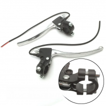 Universal Left or Right Side Electric Scooter Aluminum Brake Switch Lever Power Off Switch for E Bike 7/8 Inch 22mm Handlebar