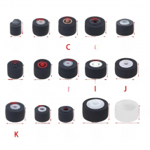 5 Pcs Cartridge Radio Roller Tape Recorder Pressure Cassette Belt Pulley Player with Axis Wheel Cassette for Player /car radio