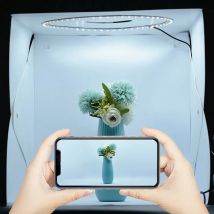 40CM LED Softbox Portable Photography Photo Studio Mini Lightbox Background Kit &6 Color Backdrops USB Light Box for DSLR Phone