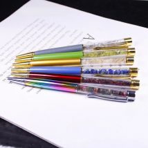 1PC Natural Crystal stone energy ballpoint pen ink Black Writing Ballpen Stationery Office School Supplies