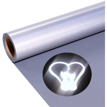 1 roll 30*100cm Reflective Heat transfer vinyls HTV for T Shirts Iron on transfer elastic vinyl roll weed heat transfer films
