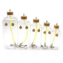 1 SET RC Plastic Fuel Oil Tank 260/360/500/700/1000/1500CC/ml CNC Aluminum alloy Cover for RC  Nitro and Gas airplane model