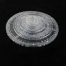 HQ 3-30CM Smooth Quite Durable 360 Degree Manual Acrylic Display Stand Rack Swivel Plate Lazy Susan Turntable Transparent Base