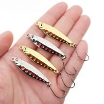 OUTKIT New Mini fishing Lure 2/3/5g Spoon Metal Lures Spinnerbait Minnow Small Fish Single Hook Jig Stream Trout Baits Pesca Hot