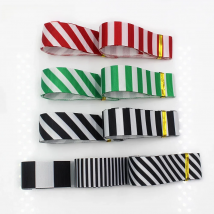 L-20817-802 1”Color stripes print Pattern Ribbon , 5 yards DIY handmade hair accessories Material , Bow Decoration