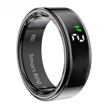 2025 COLMI R12 Smart Ring with Display Screen and Touch, Wireless Charging, Health Manager, 5 ATM Waterproof For Men Women