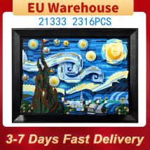 2316 piezas pintura nocturna bloques de construcción DIY decoración ladrillo juguete niños adultos regalo de cumpleaños de Navidad Compatible con Set 21333