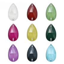 Astrobox Fascinating Drop Design Sew on Rhinestone Motif All Size K9 Glass Sewing Strass MK Series Flat Back Glass Stones