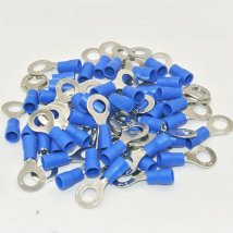 50PCS RV2-4 RV2-5 RV2-6 RV2-8 RV2-3.2 Ring insulated terminal Cable Wire Connector suit 1.5-2.5mm Electrical Crimp Terminal RV