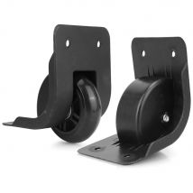 GUGULUZA 1Pair Replacement Luggage Travel Suitcase Repair Wheels Black Trolley Travel Luggage Caster Directional Wheels ST034