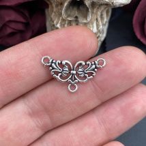 20 Stück 26*14mm Retro Blumen Stecker Halskette Anschlüsse Charms Anhänger Designer Charms passen Schmuckherstellung DIY Schmuckzubehör