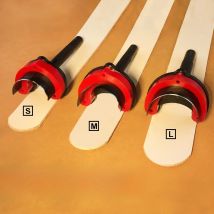 OWDEN 3Pcs Half Round Leather Cutter Punch Leathercraft Cutting Puncher Hard Steel Tools for Belts Strap End Punch Kit