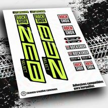 Naklejki szpilka ROCKSHOX ZEB wybierz WP447 akcesoria rowerowe mountain VINILOS MTB BTT